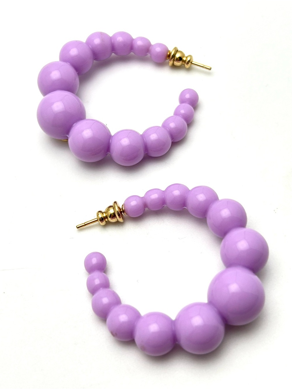 Gas Bijoux Andy Purple Gradient Beaded Earrings